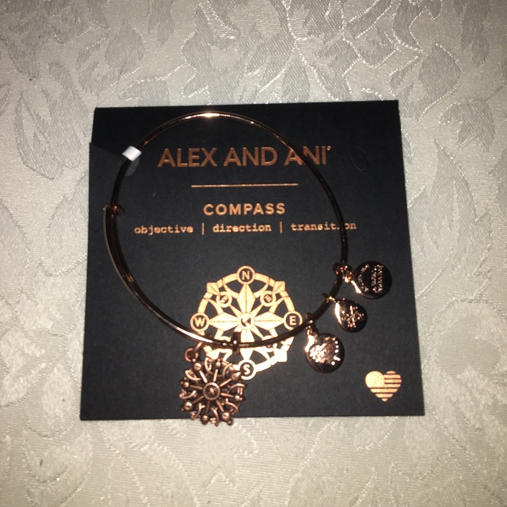 Alex and Ani Gold “Compass” Bracelet
